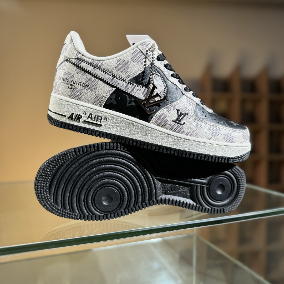 260 Nike Air Force 1'07 Low LV联名 格纹雾灰 空军一号低帮休闲板鞋 SC0601-562