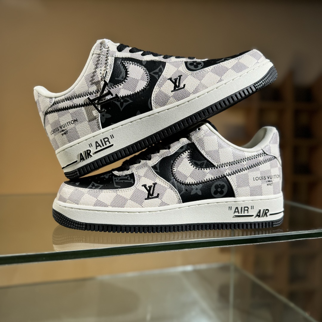 260 Nike Air Force 1'07 Low LV联名 格纹雾灰 空军一号低帮休闲板鞋 SC0601-562