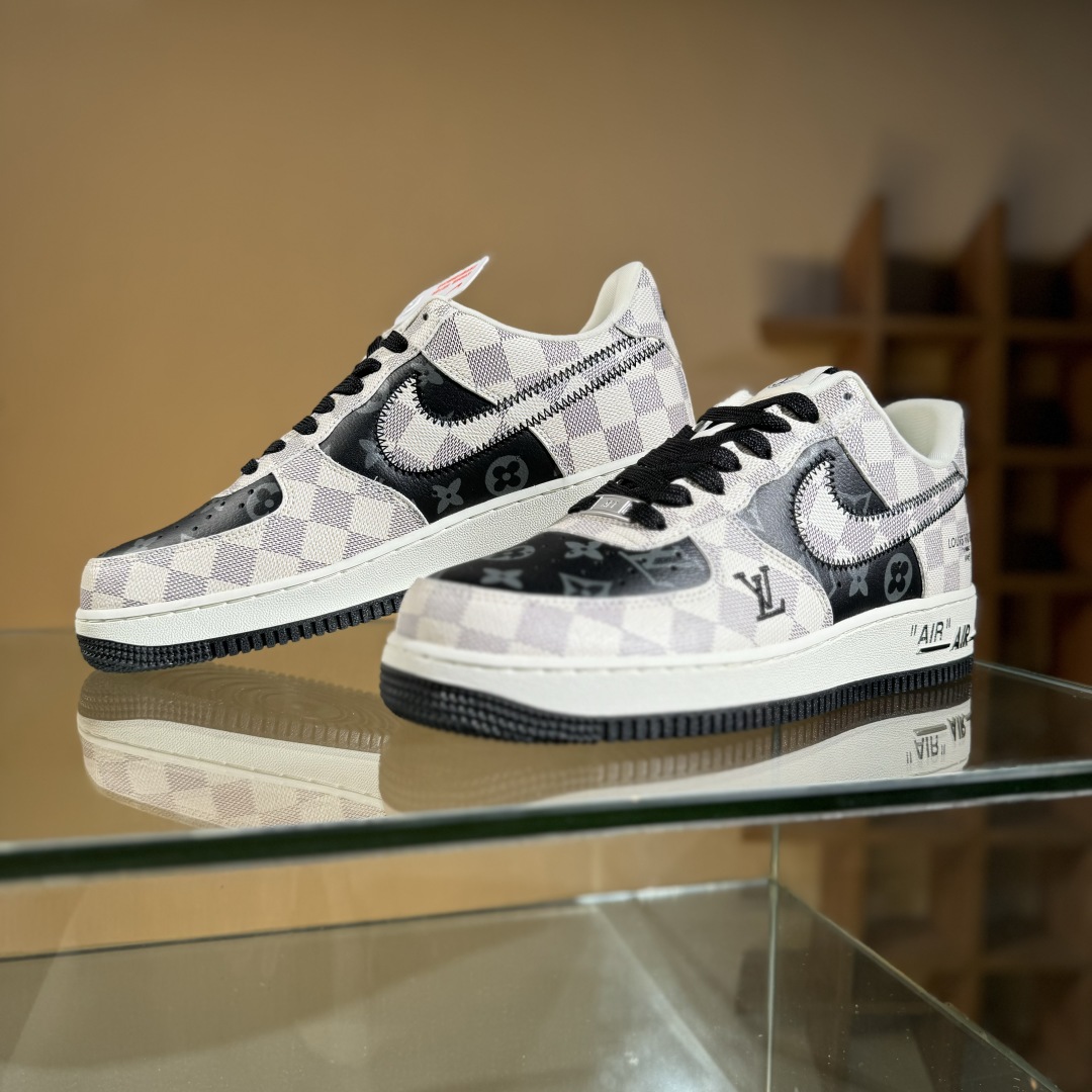 260 Nike Air Force 1'07 Low LV联名 格纹雾灰 空军一号低帮休闲板鞋 SC0601-562