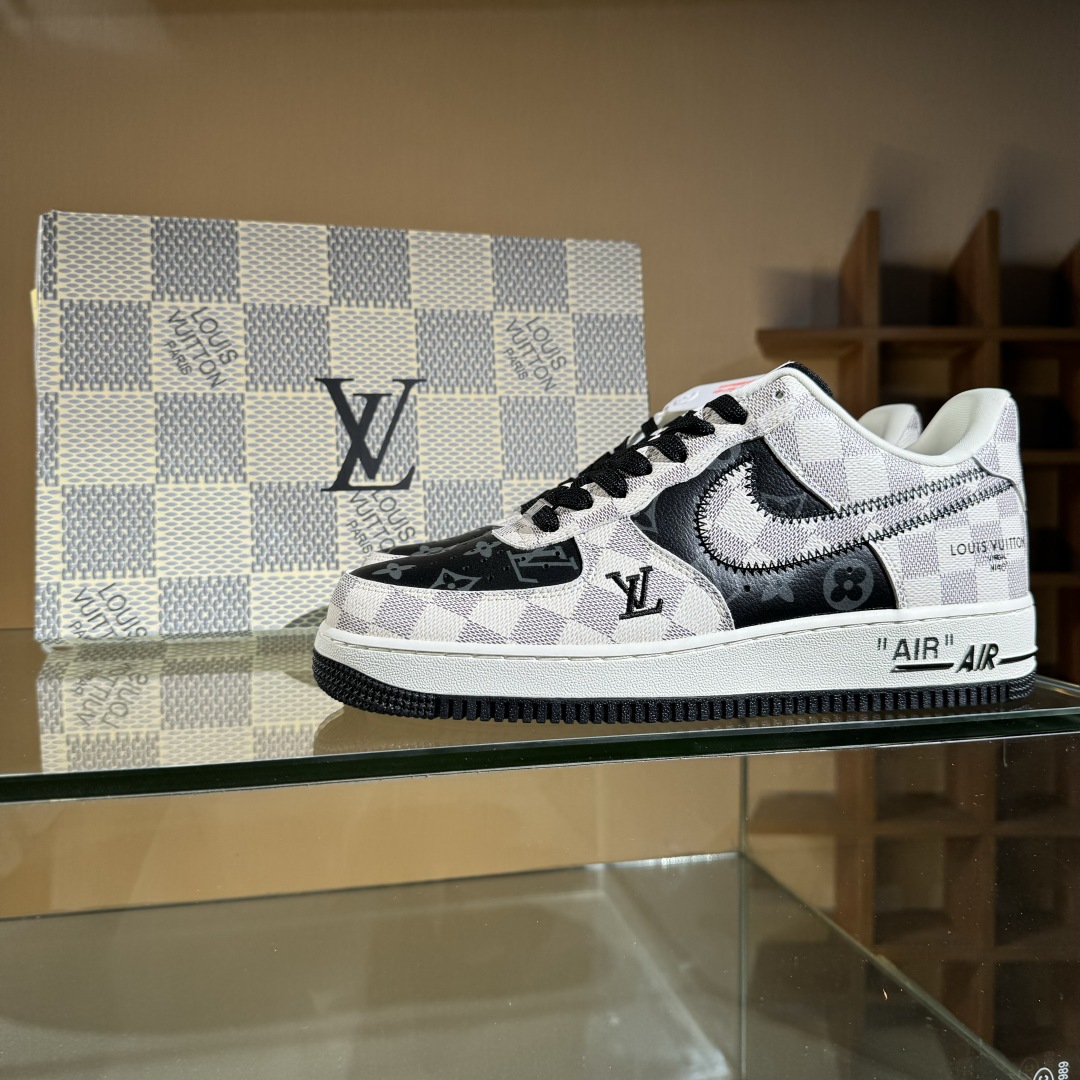 260 Nike Air Force 1'07 Low LV联名 格纹雾灰 空军一号低帮休闲板鞋 SC0601-562