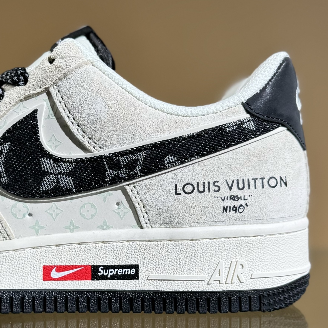 260 Nike Air Force 1'07 Low LV联名 猪八米白黑 空军一号低帮休闲板鞋 MZ9588-801