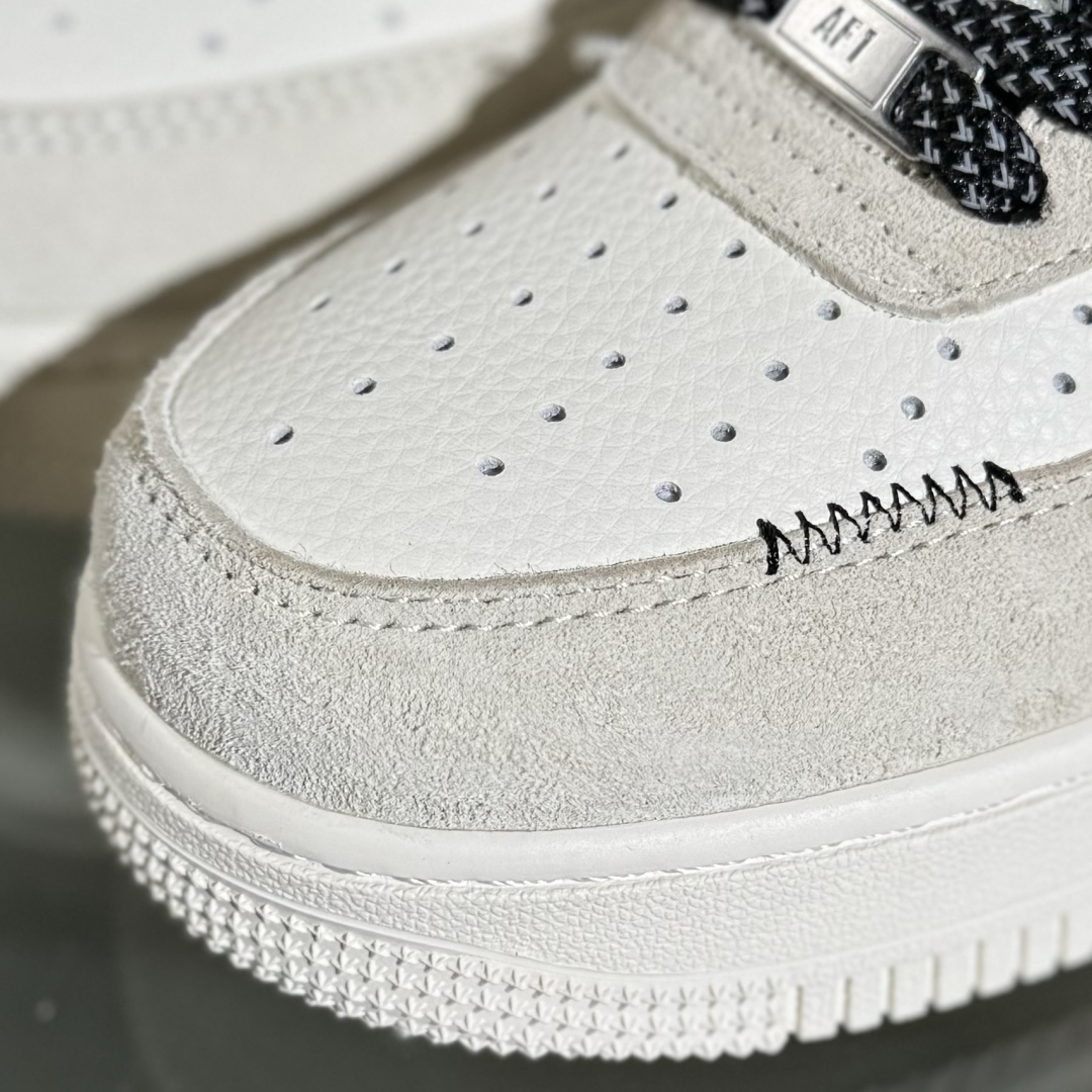 260 Nike Air Force 1'07 Low LV联名 猪八米白黑 空军一号低帮休闲板鞋 MZ9588-801