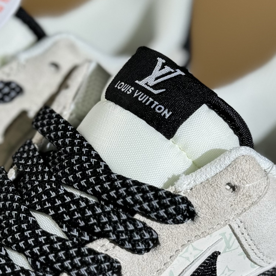 260 Nike Air Force 1'07 Low LV联名 猪八米白黑 空军一号低帮休闲板鞋 MZ9588-801