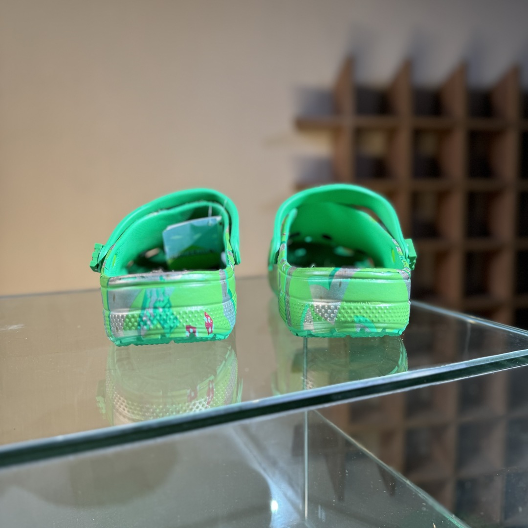 140 Crocs卡骆驰 Classic cl全幅印花 洞洞鞋 经典一脚蹬包头洞洞鞋