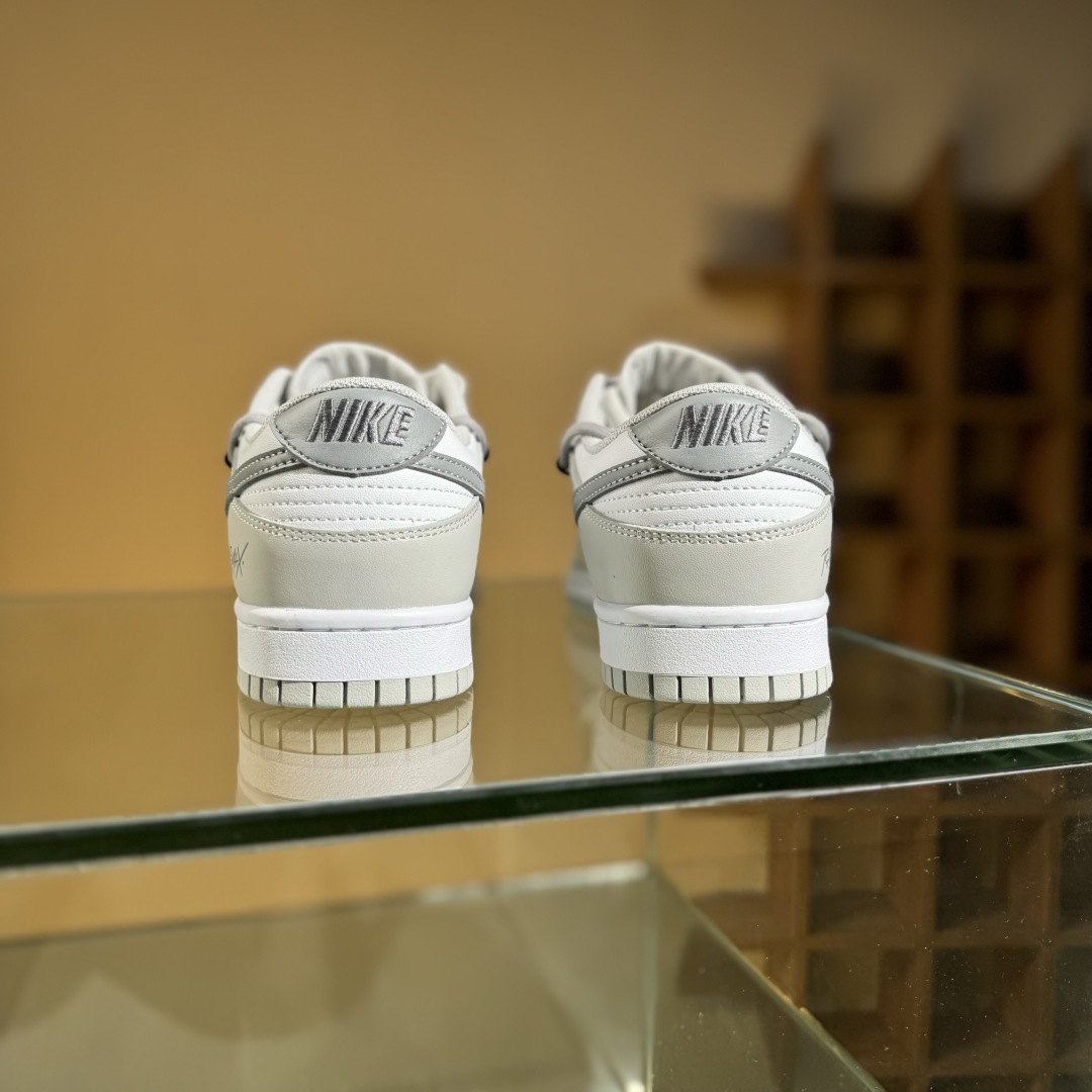 220 Nike SB Dunk Low 白灰 绑带 低帮休闲板鞋 DD1391-103