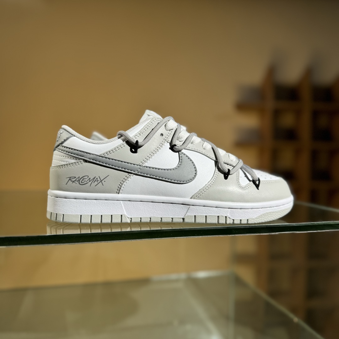 220 Nike SB Dunk Low 白灰 绑带 低帮休闲板鞋 DD1391-103
