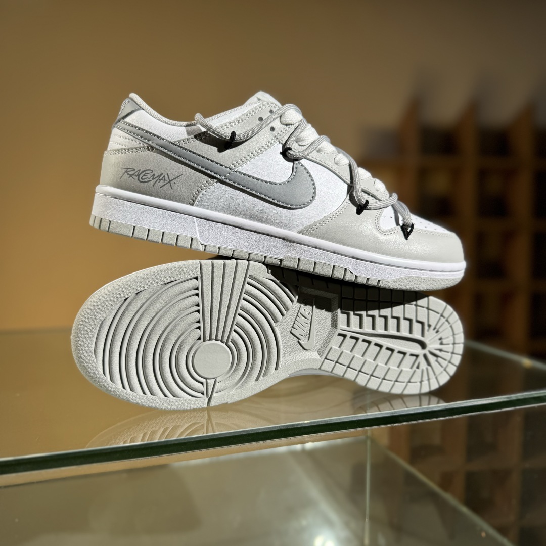 220 Nike SB Dunk Low 白灰 绑带 低帮休闲板鞋 DD1391-103