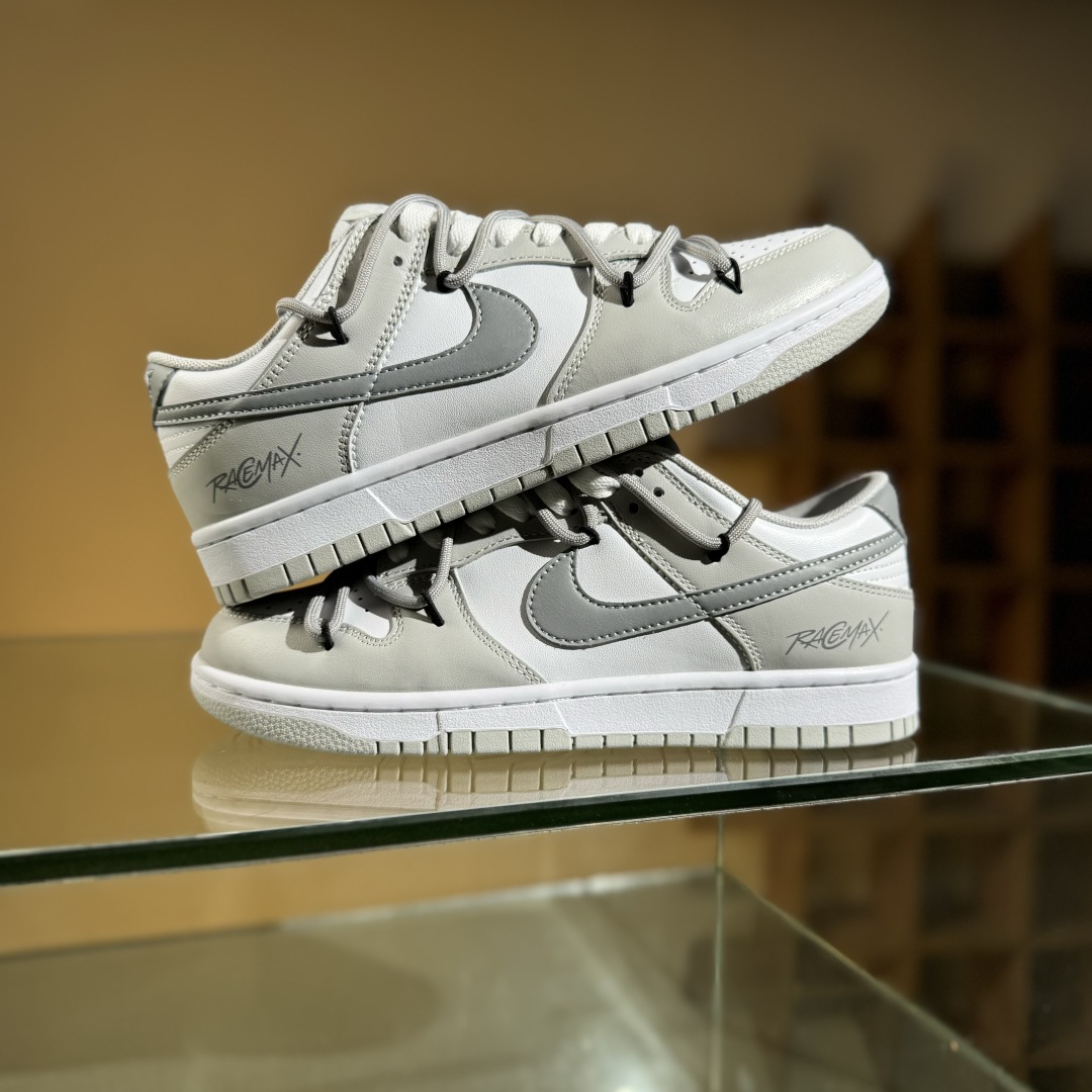 220 Nike SB Dunk Low 白灰 绑带 低帮休闲板鞋 DD1391-103