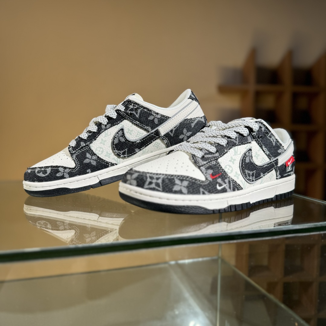 280 Nike SB Dunk Low LV联名 双小勾牛仔  低帮休闲板鞋 YX5066-378