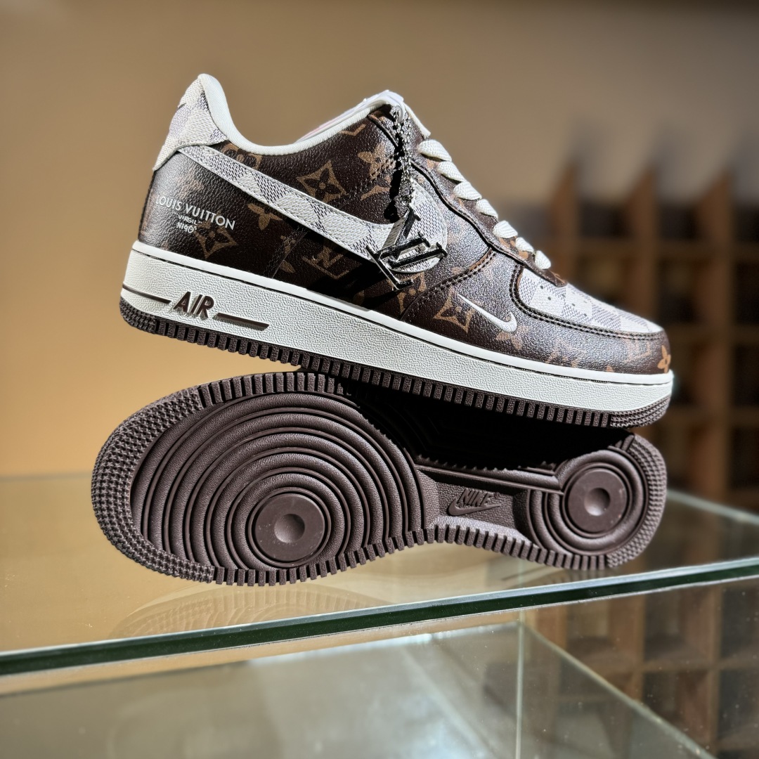 260 Nike Air Force 1'07 Low LV联名 经典咖啡棕 空军一号低帮休闲板鞋 SC0601-558