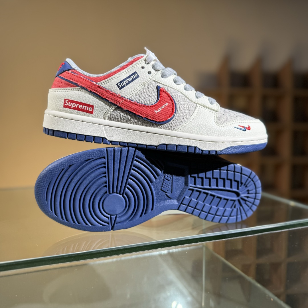 260 Nike SB Dunk Low x Supreme 白灰双小勾 XD1588-233