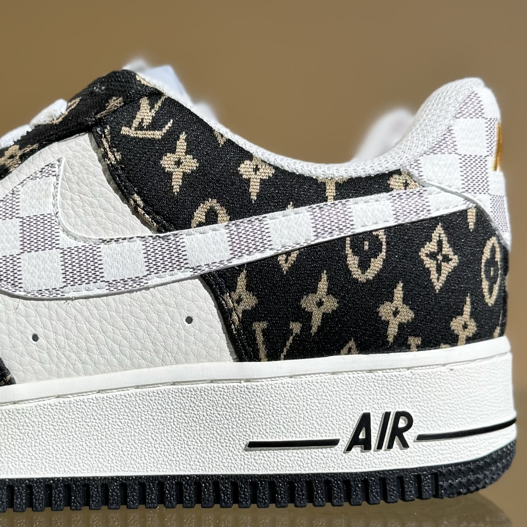 260 Nike Air Force 1'07 Low LV联名 黑金织布 空军一号低帮休闲板鞋 BZ6880-104