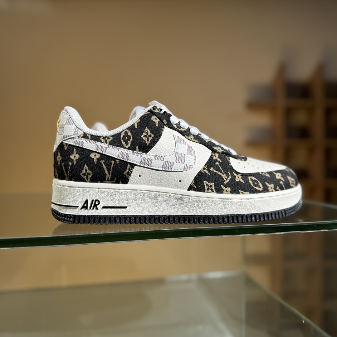 260 Nike Air Force 1'07 Low LV联名 黑金织布 空军一号低帮休闲板鞋 BZ6880-104