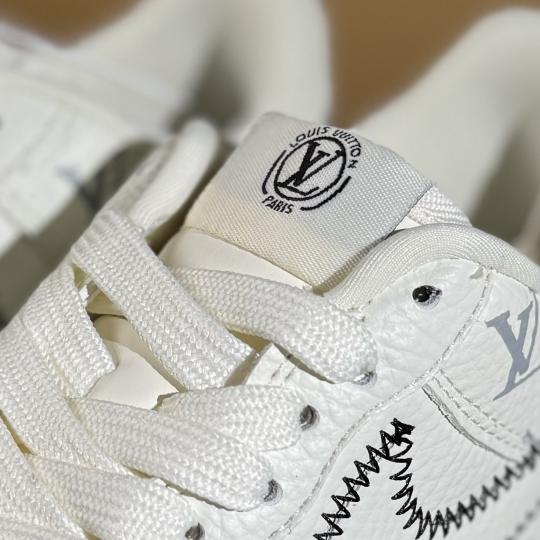 260 Nike Air Force 1'07 Low LV联名 米白黑线 空军一号低帮休闲板鞋 SC0601-557
