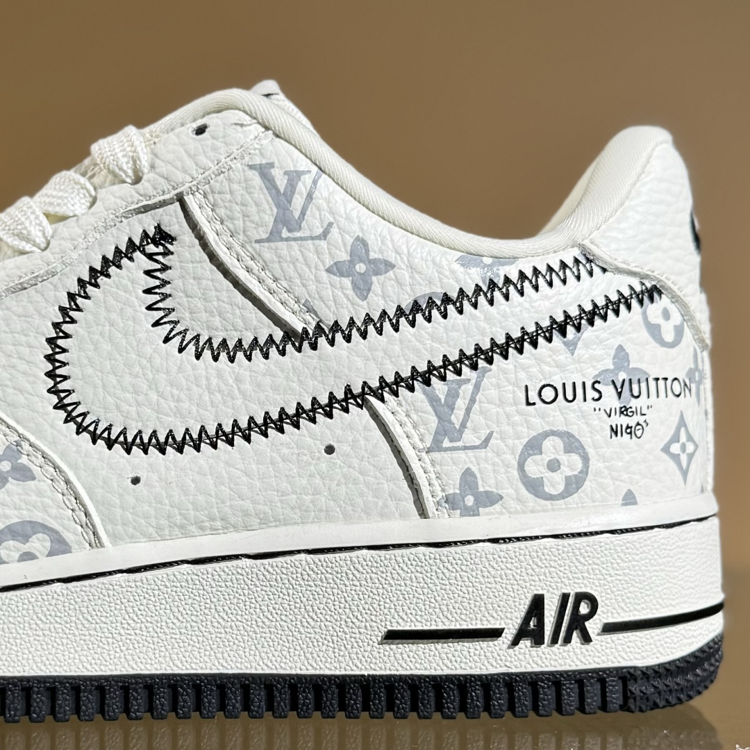 260 Nike Air Force 1'07 Low LV联名 米白黑线 空军一号低帮休闲板鞋 SC0601-557