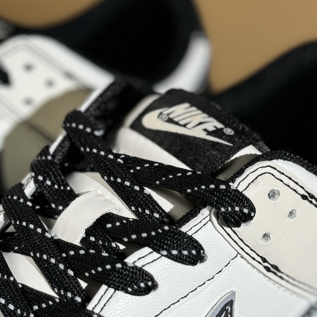280 XC版Nike SB Dunk Low“ NIKE联名——黑灰边勾”  低帮休闲板鞋  CS1688-116