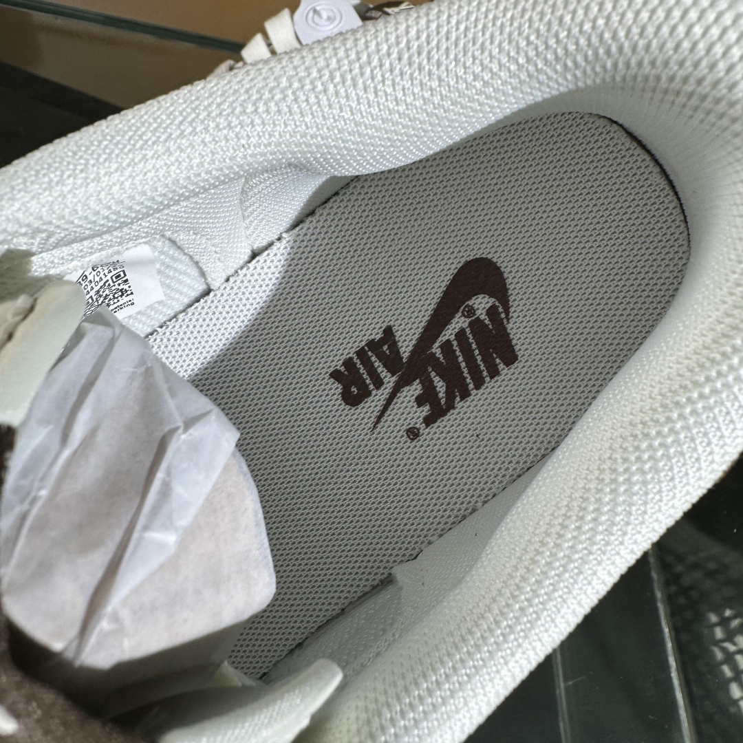 280 Travis Scott x Fragment Design x Air Jordan 1 Low SP AJ1 乔1 LV联名 米棕布尾 低帮文化休闲板鞋 XS7089-605