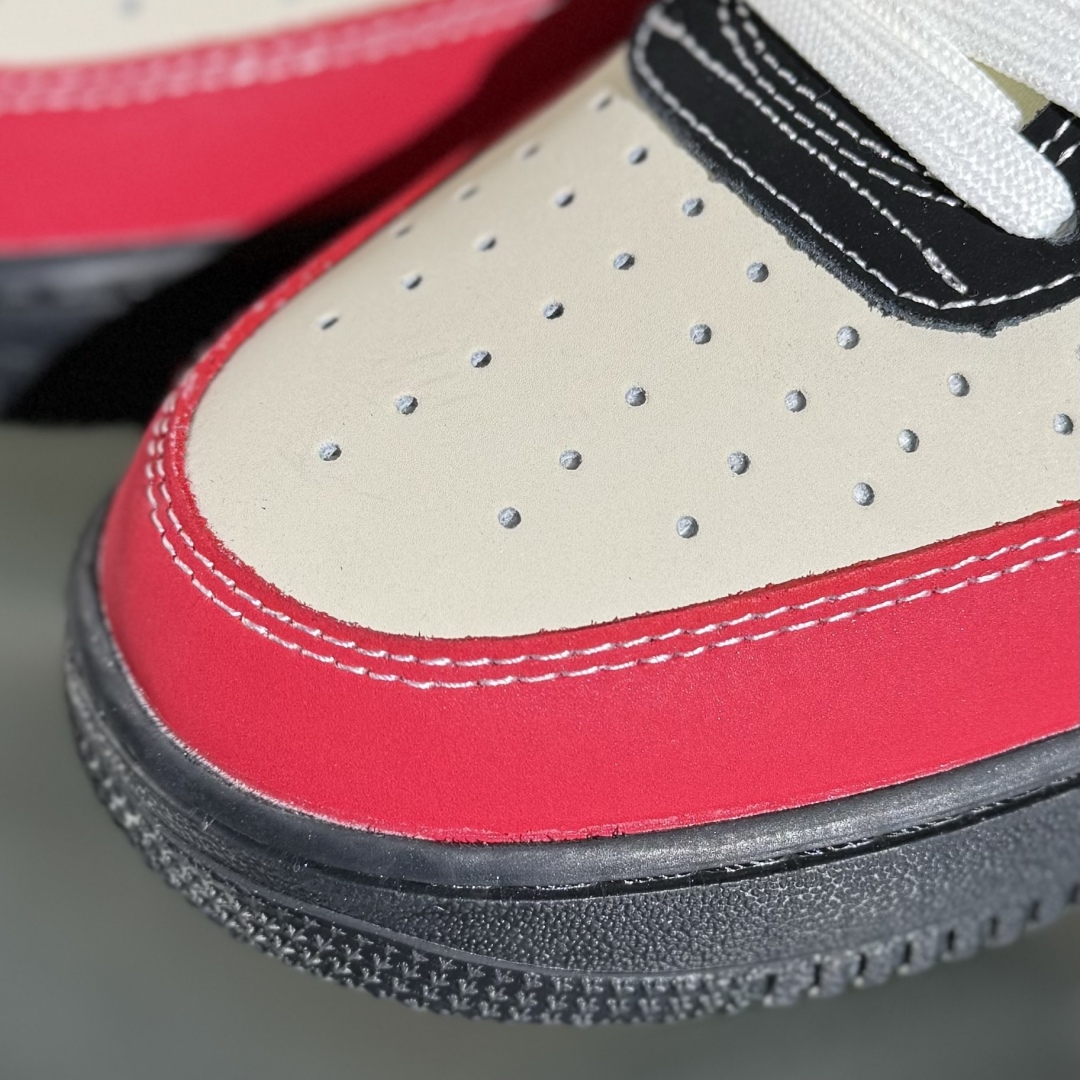 260 Nike Air Force 1'07 Low Supreme联名 红黄紫 空军一号低帮休闲板鞋 KB1688-004