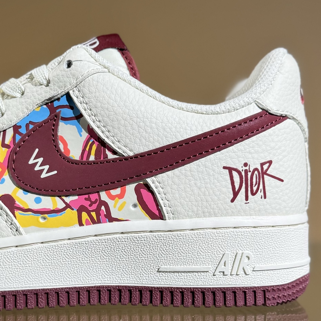 260 Nike Air Force 1 Low 07 x DIOR 白红小勾 HJ3318-002