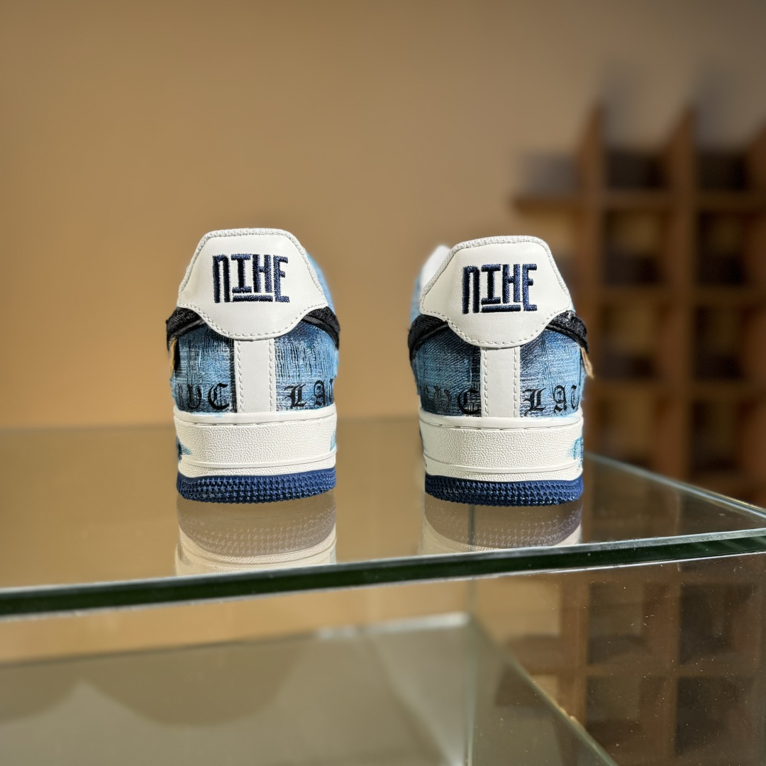 260 Nike Air Force 1 Low 07 蓝白牛仔补丁 FB0607-770