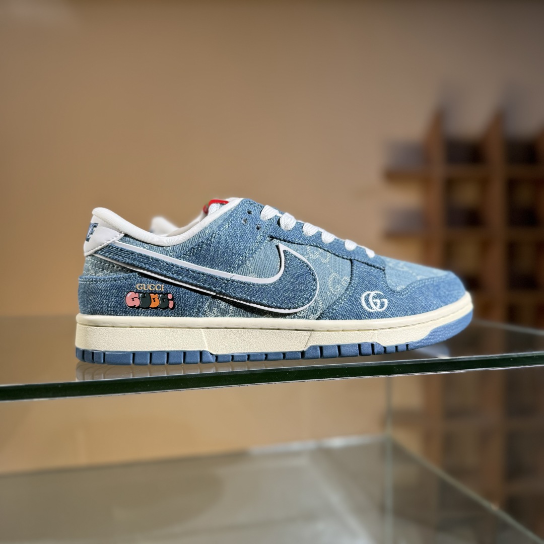 280 NIKE SB Dunk Low RETRO x GUCCI 牛仔蓝白  SC0601-454