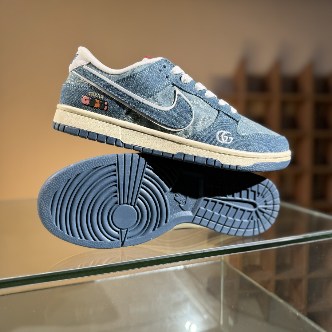280 NIKE SB Dunk Low RETRO x GUCCI 牛仔蓝白  SC0601-454