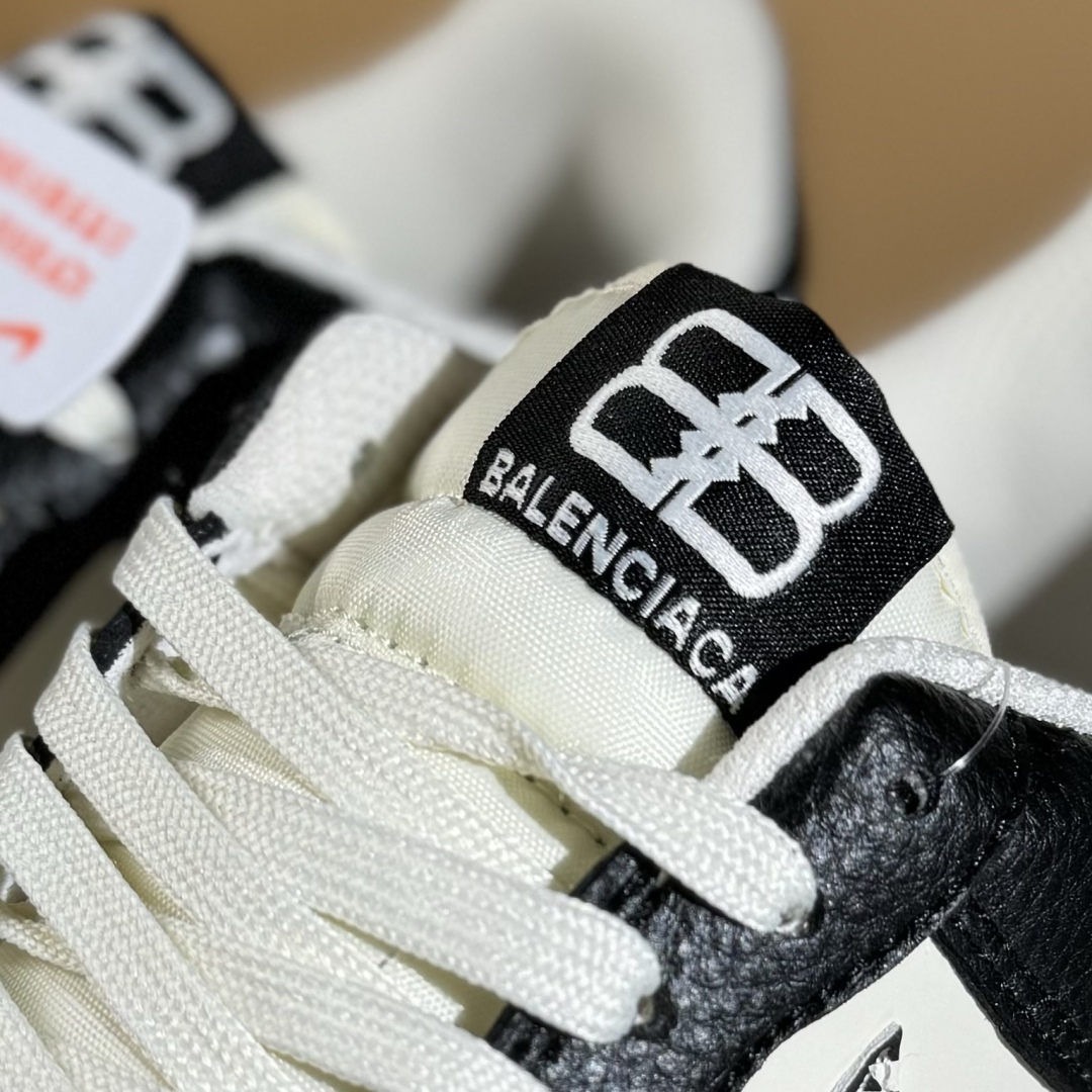 260 Nike Air Force 1'07 Low 巴黎世家联名 米黑创意勾 空军一号低帮休闲板鞋 HJ3318-003