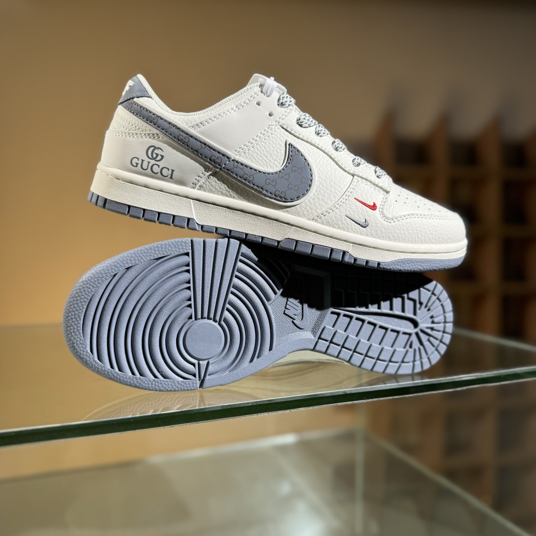 280 Nike SB Dunk Low 古驰联名 灰花勾  低帮休闲板鞋 CS1688-121