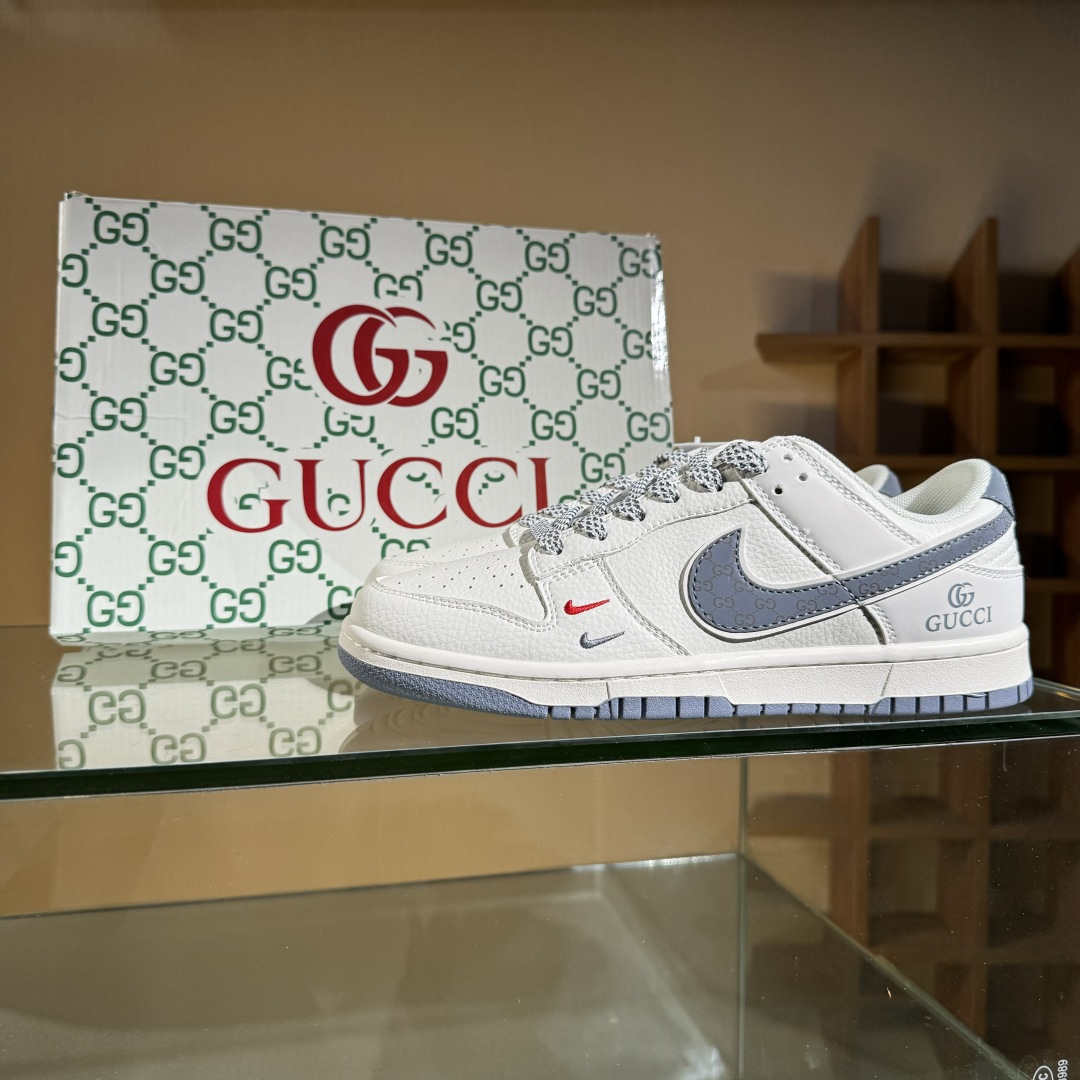 280 Nike SB Dunk Low 古驰联名 灰花勾  低帮休闲板鞋 CS1688-121