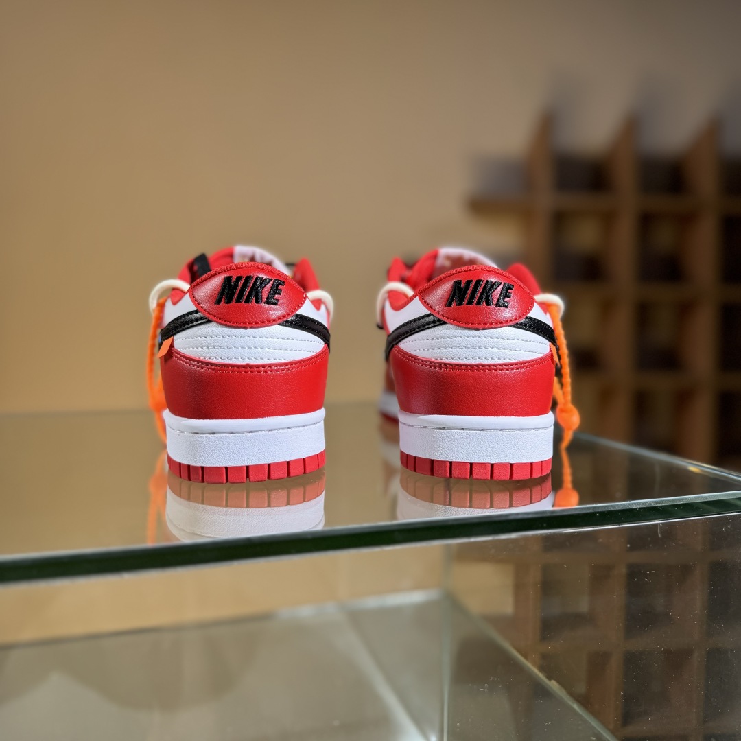 220 Nike SB Dunk Low 白黑红 绑带 低帮休闲板鞋 DD1391-602