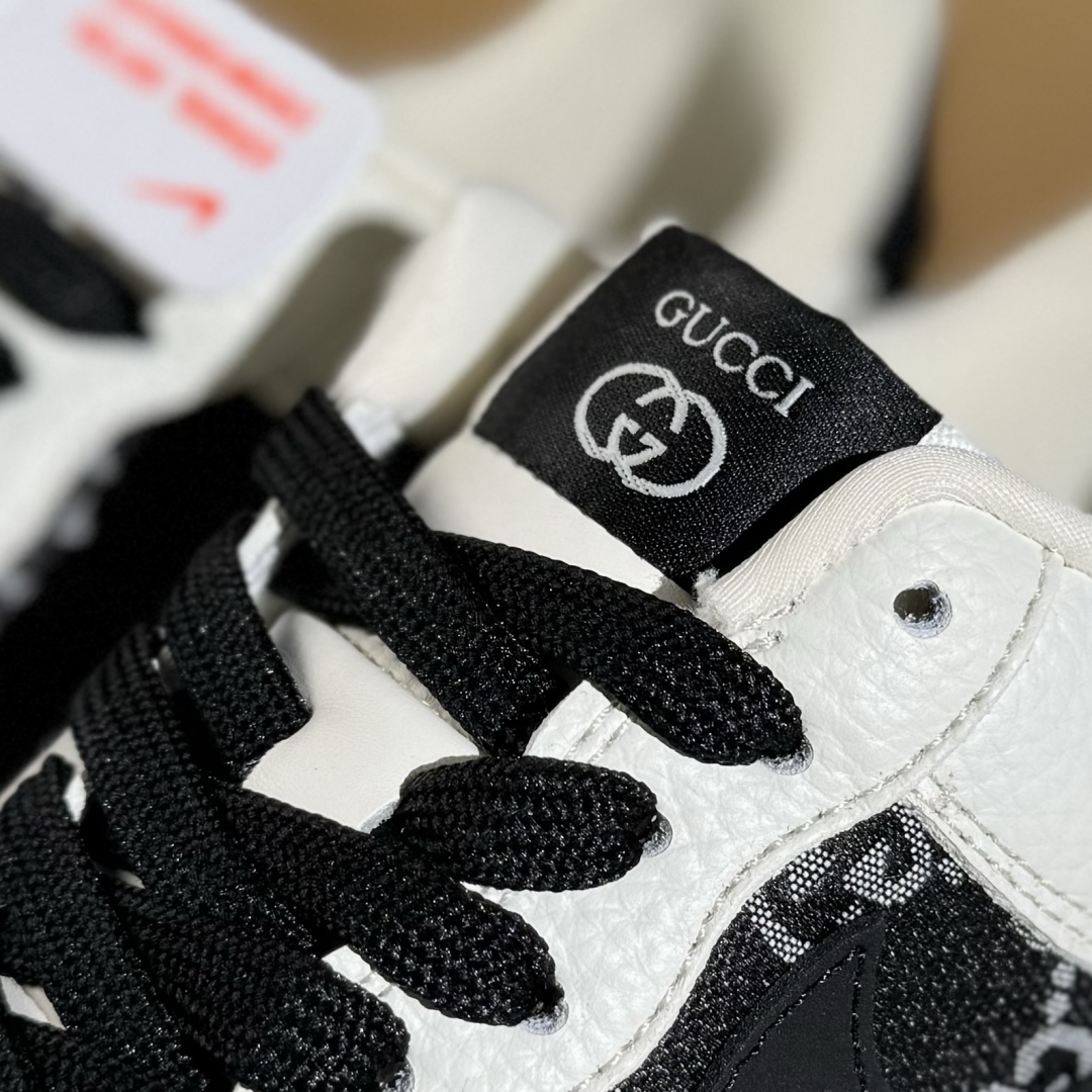 260 Nike Air Force 1'07 Low 古驰联名 白黑织布 空军一号低帮休闲板鞋 SC0601-571