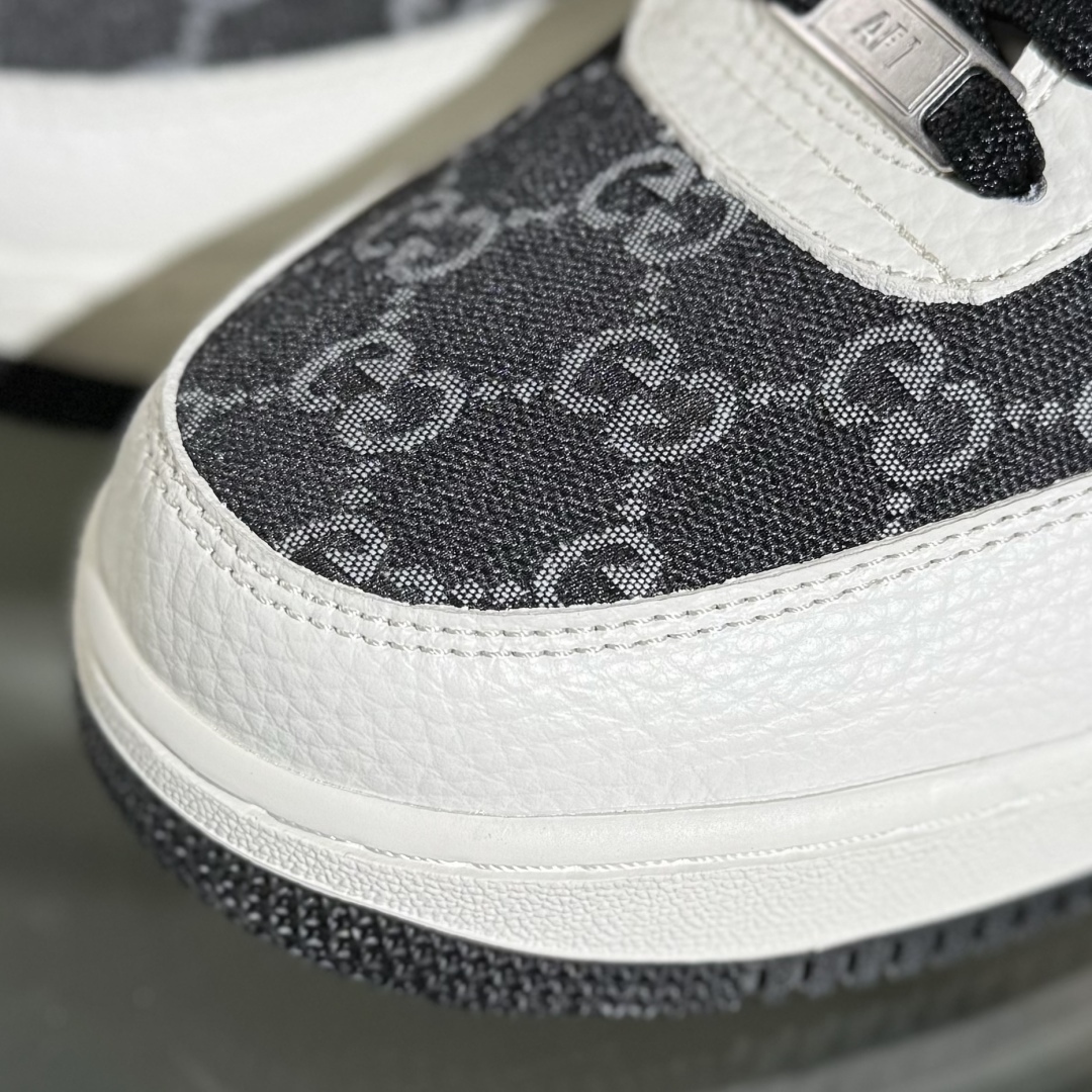 260 Nike Air Force 1'07 Low 古驰联名 白黑织布 空军一号低帮休闲板鞋 SC0601-571