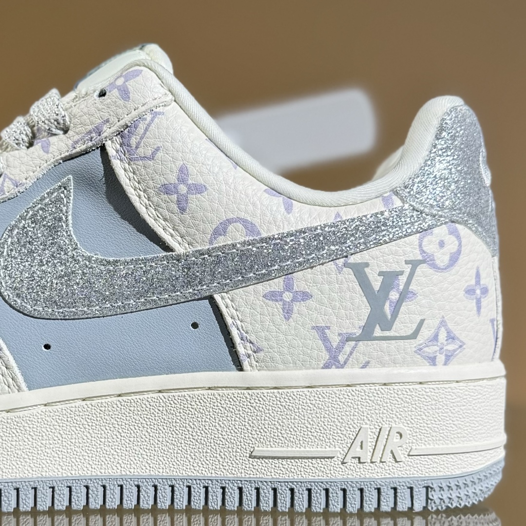 260 Nike Air Force 1'07 Low LV联名 闪银勾 空军一号低帮休闲板鞋 DF0188-078