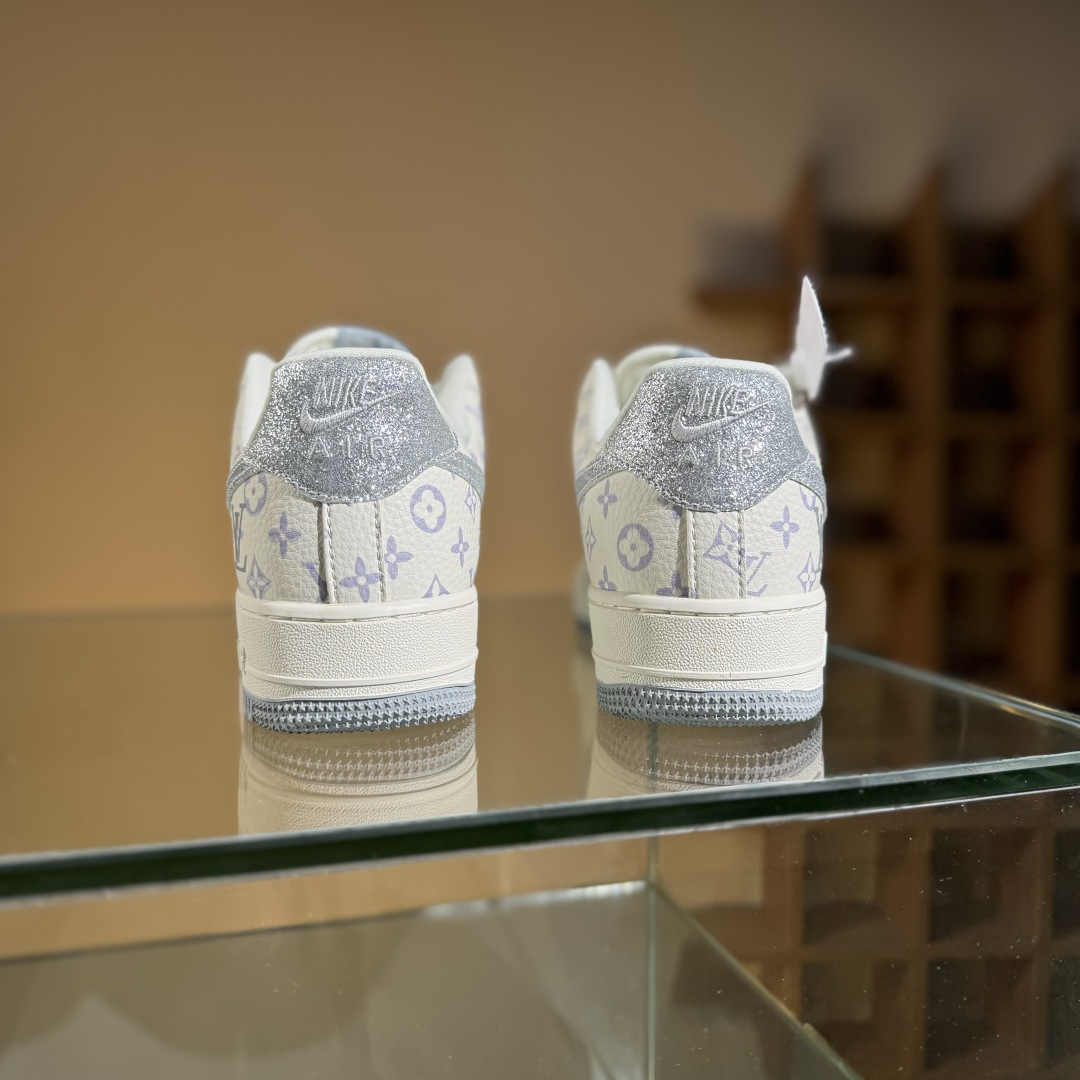 260 Nike Air Force 1'07 Low LV联名 闪银勾 空军一号低帮休闲板鞋 DF0188-078
