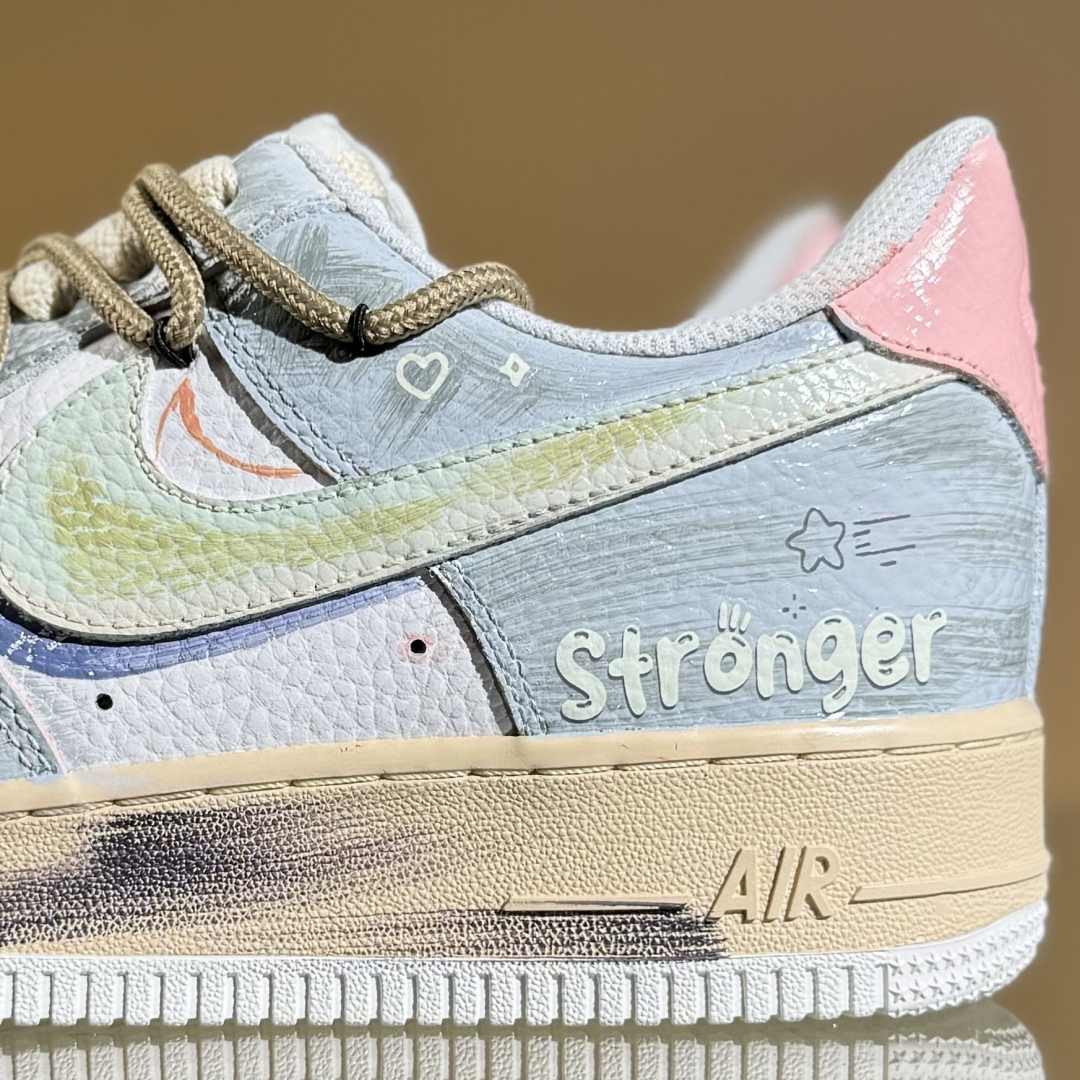 260 Nike Air Force 1'07 Low 手绘涂鸦 浅雾漫旅 空军一号低帮休闲板鞋 YT0303-222