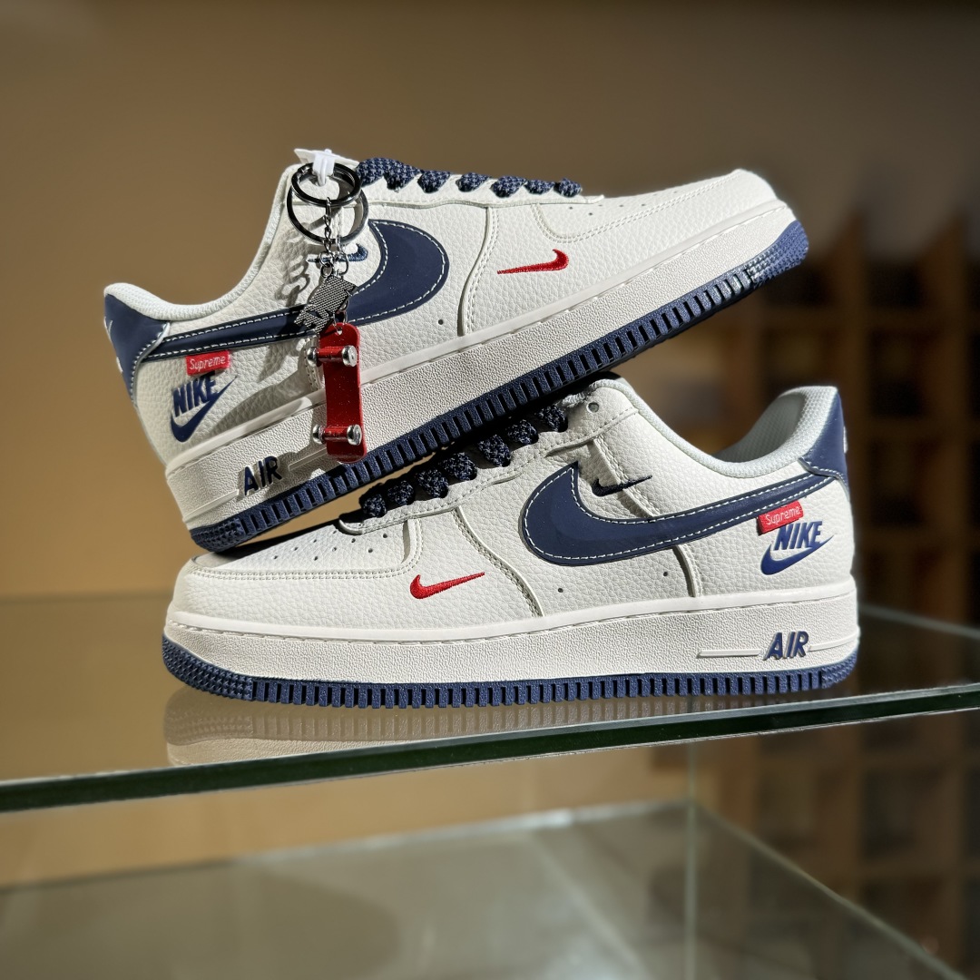 260 Nike Air Force 1'07 Low Supreme联名 米蓝勾 空军一号低帮休闲板鞋 HH7518-071