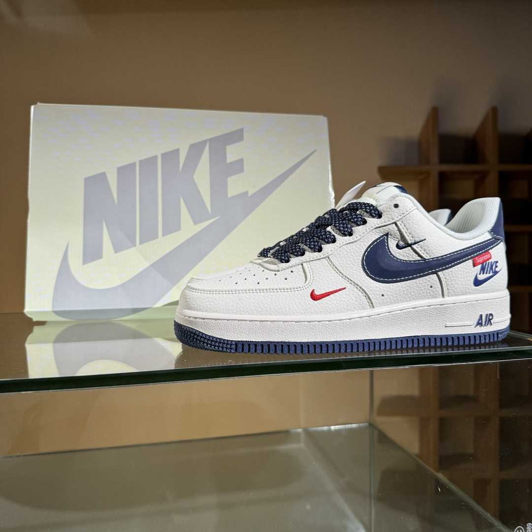 260 Nike Air Force 1'07 Low Supreme联名 米蓝勾 空军一号低帮休闲板鞋 HH7518-071