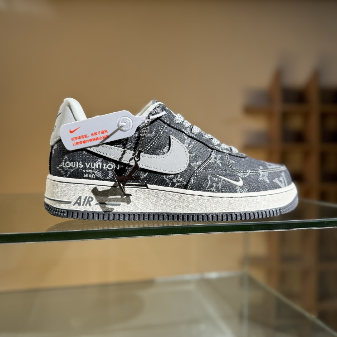 260 Nike Air Force 1'07 Low LV联名 黑牛仔 空军一号低帮休闲板鞋 ZD1988-003