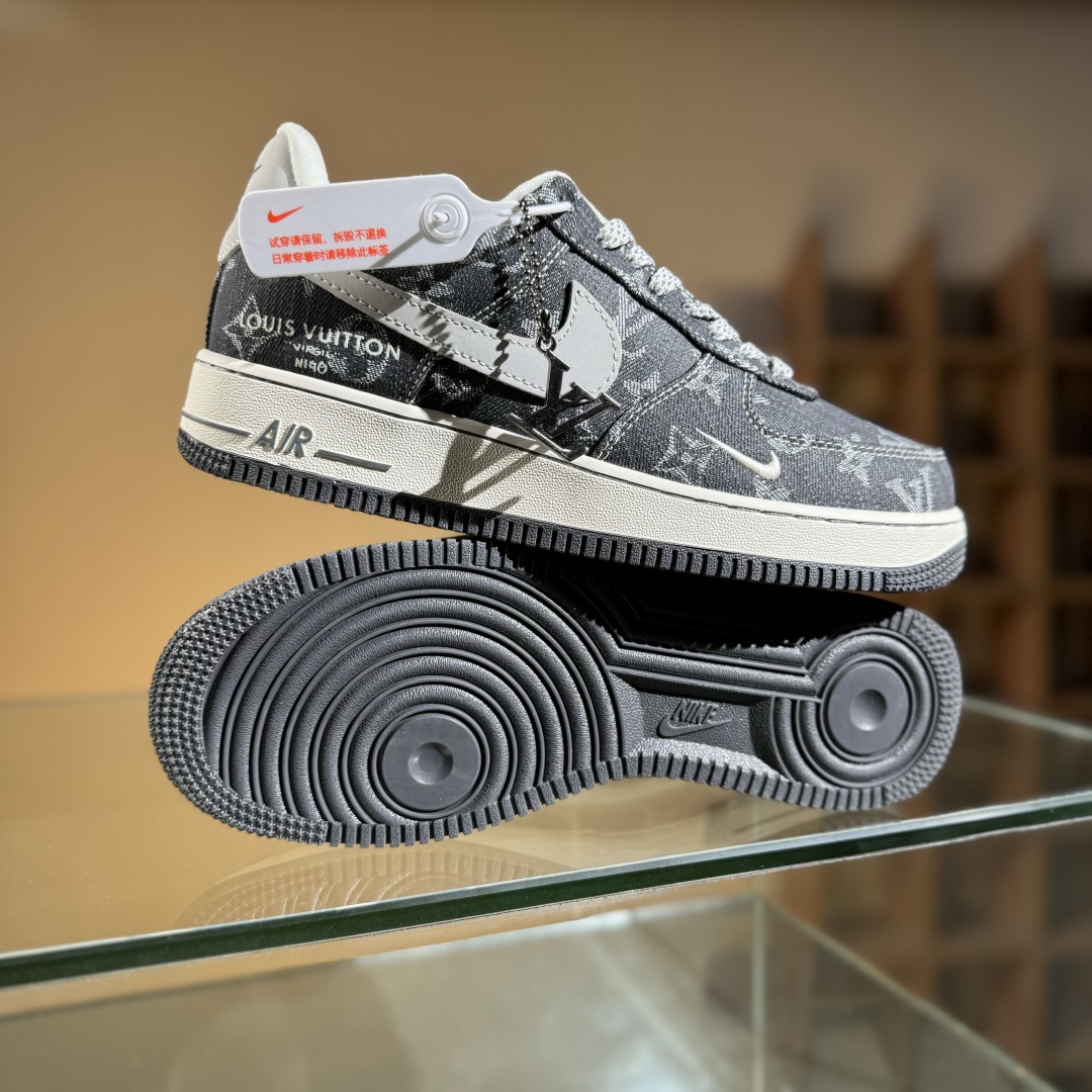 260 Nike Air Force 1'07 Low LV联名 黑牛仔 空军一号低帮休闲板鞋 ZD1988-003