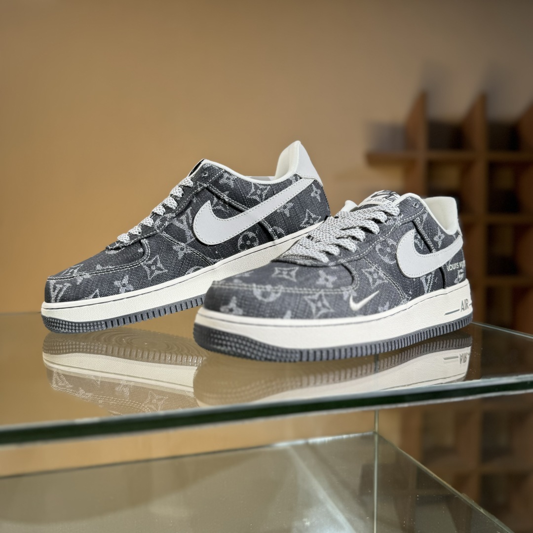 260 Nike Air Force 1'07 Low LV联名 黑牛仔 空军一号低帮休闲板鞋 ZD1988-003