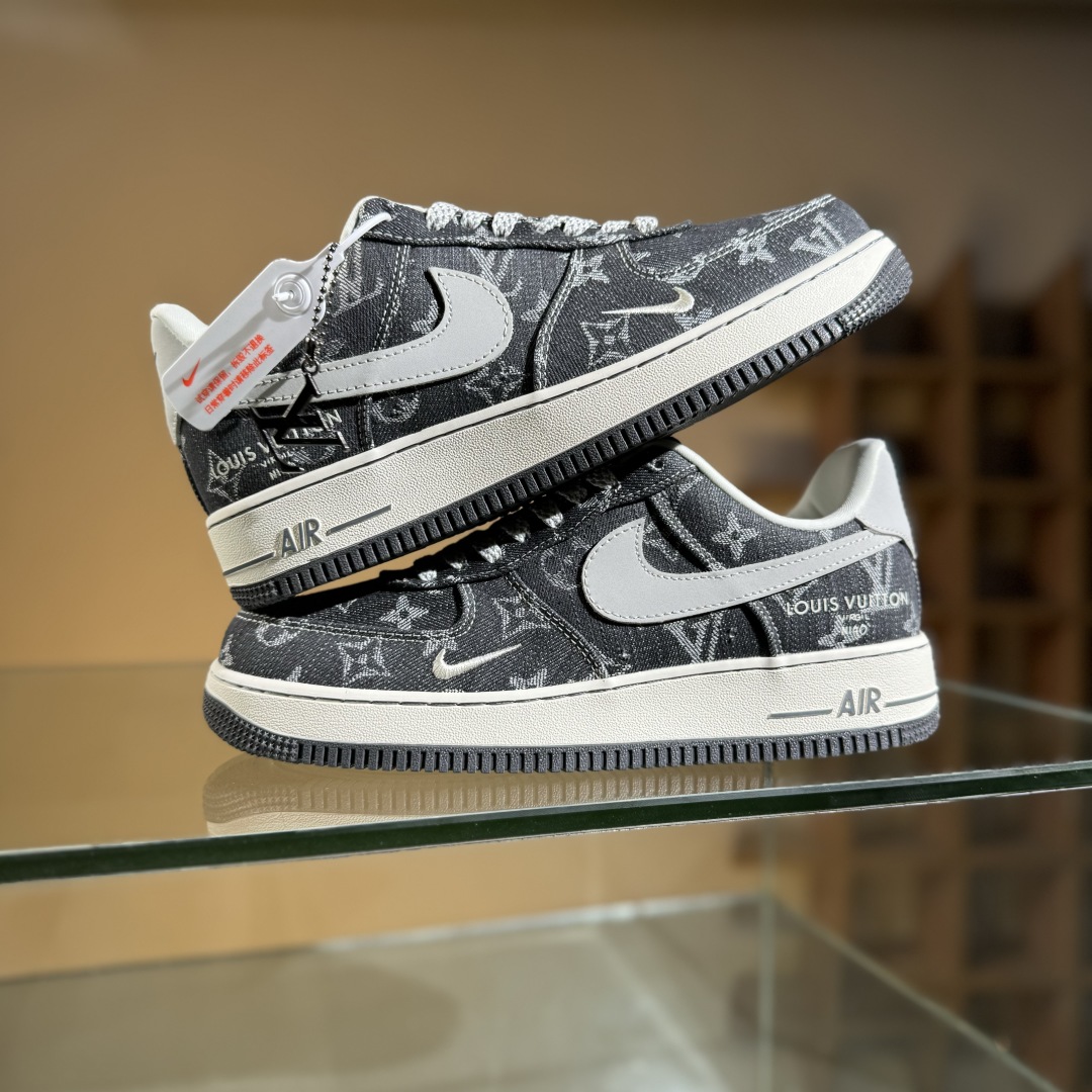 260 Nike Air Force 1'07 Low LV联名 黑牛仔 空军一号低帮休闲板鞋 ZD1988-003
