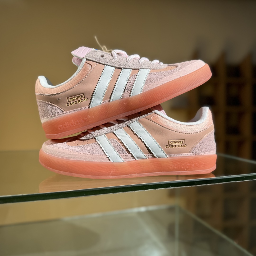 200 J版 Bad Bunny x AdidGazelle Indoor JS5052 联名款 三叶草复古休闲防滑耐磨低帮板鞋