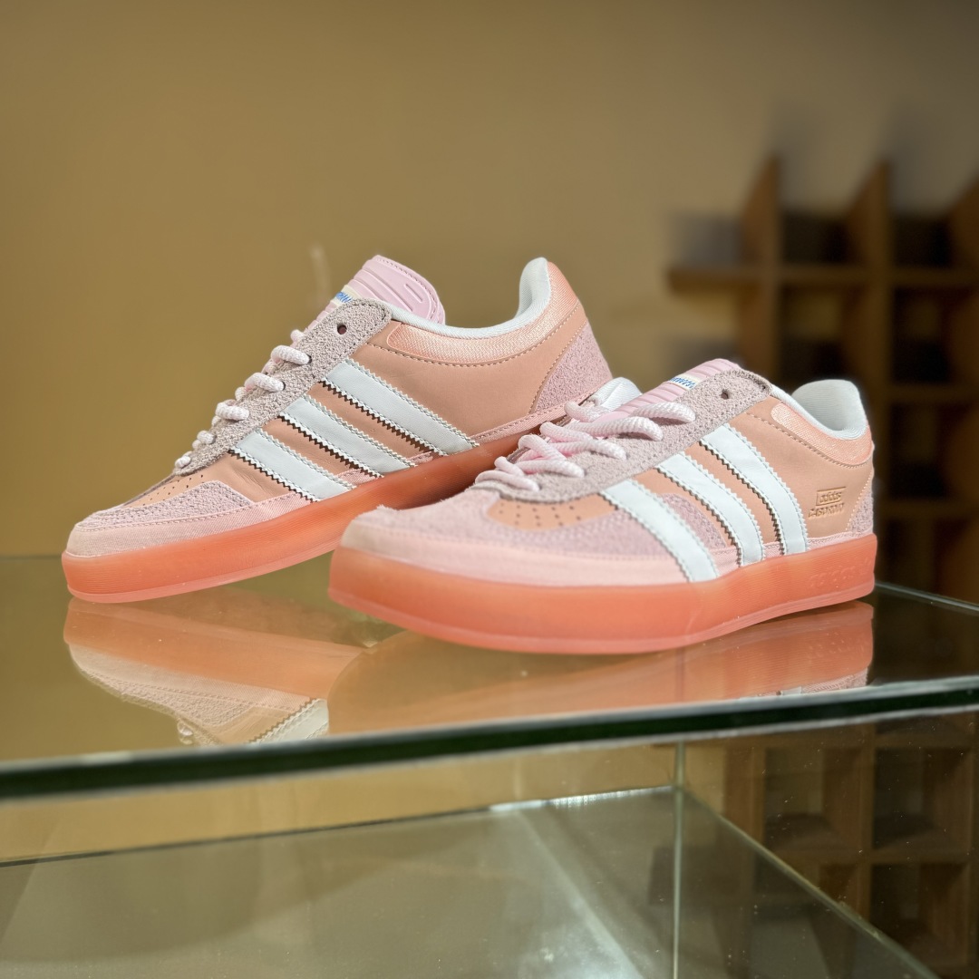 200 J版 Bad Bunny x AdidGazelle Indoor JS5052 联名款 三叶草复古休闲防滑耐磨低帮板鞋