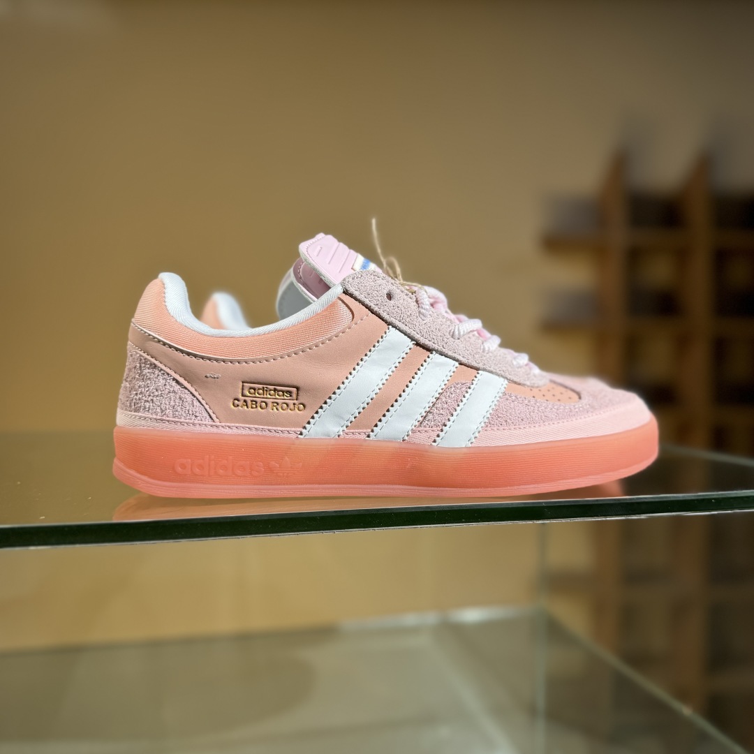 200 J版 Bad Bunny x AdidGazelle Indoor JS5052 联名款 三叶草复古休闲防滑耐磨低帮板鞋