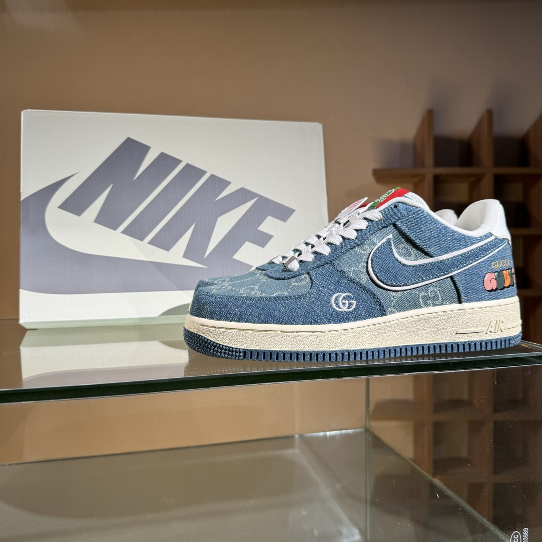 260 Nike Air Force 1'07 Low 古驰联名 青蓝牛仔 空军一号低帮休闲板鞋 SC0601-561