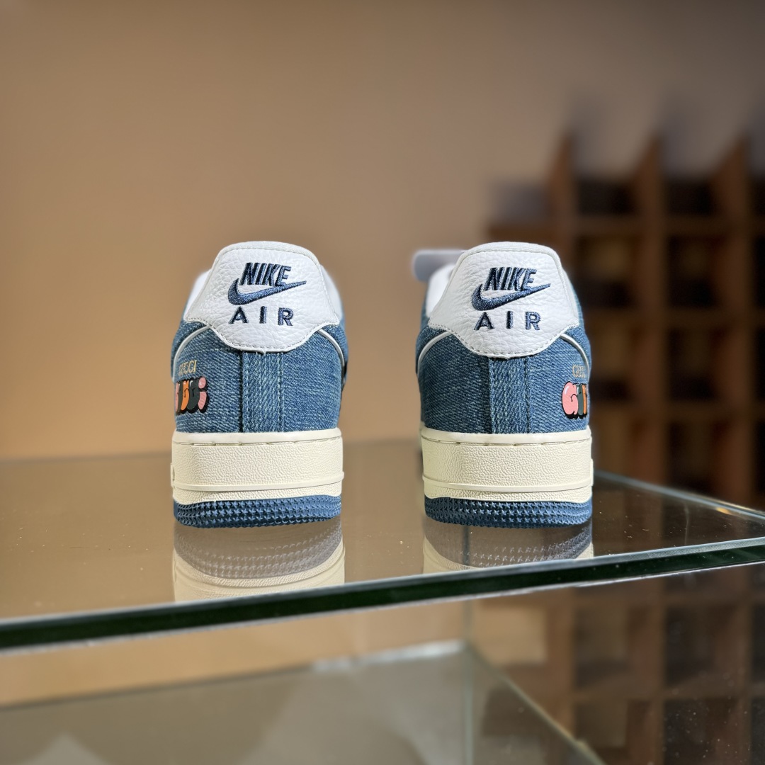 260 Nike Air Force 1'07 Low 古驰联名 青蓝牛仔 空军一号低帮休闲板鞋 SC0601-561