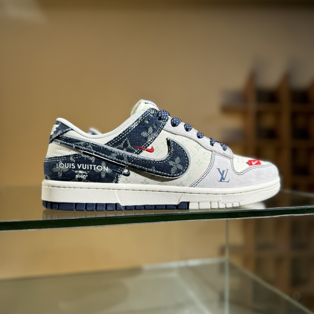 280 Nike SB Dunk Low LV联名 猪八蓝牛仔  低帮休闲板鞋 YX5066-381