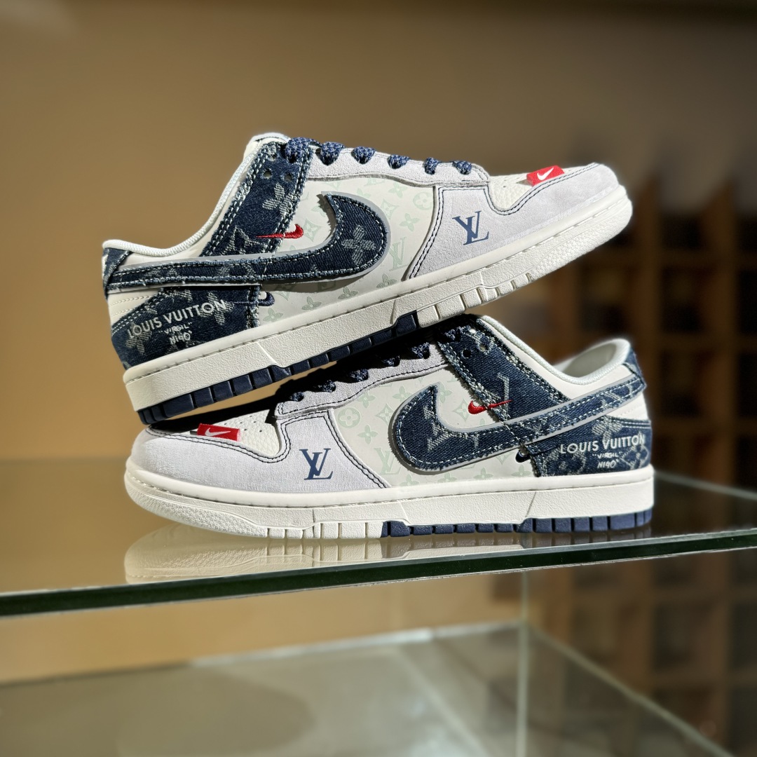 280 Nike SB Dunk Low LV联名 猪八蓝牛仔  低帮休闲板鞋 YX5066-381
