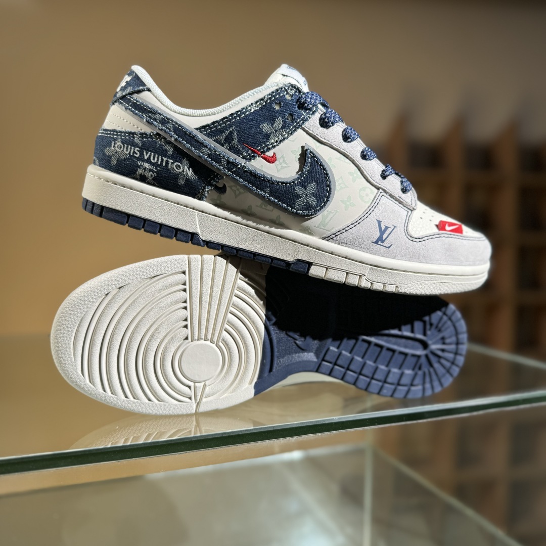280 Nike SB Dunk Low LV联名 猪八蓝牛仔  低帮休闲板鞋 YX5066-381