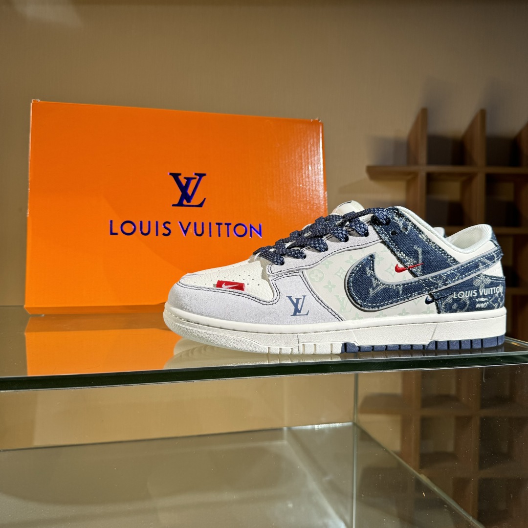 280 Nike SB Dunk Low LV联名 猪八蓝牛仔  低帮休闲板鞋 YX5066-381